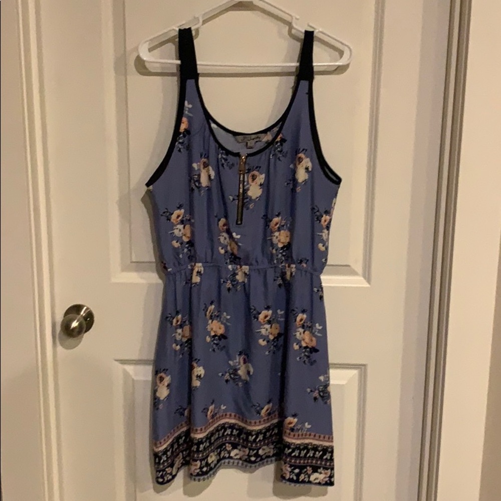 Purple floral sun dress XL